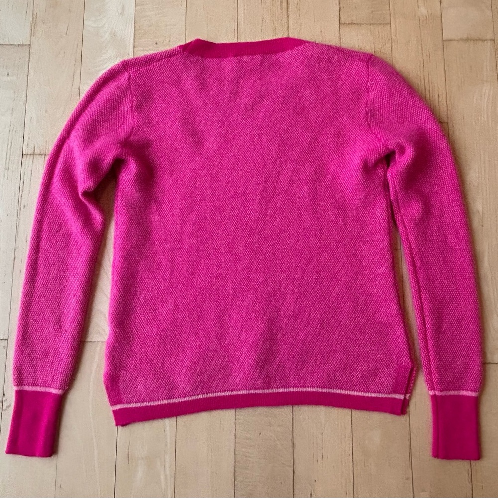 J. Crew Limited Edition Cashmere Crewneck Sweater w/ Bird’s Eye Stitch Small - Picture 14 of 16